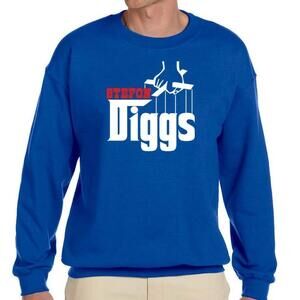 Buffalo Bills Stefon Diggs Football Graphic Crewneck Sweatshirt